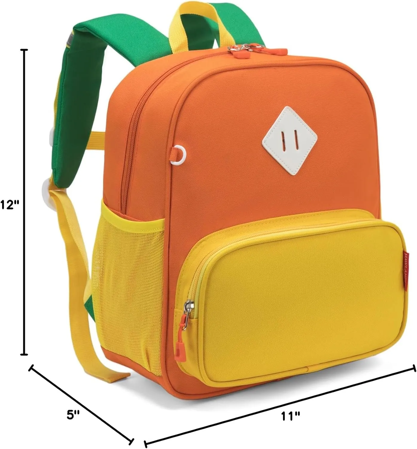 HawLander Preschool Kids Backpack, 12 inch Toddler Backpacks for Boys with Chest Strap