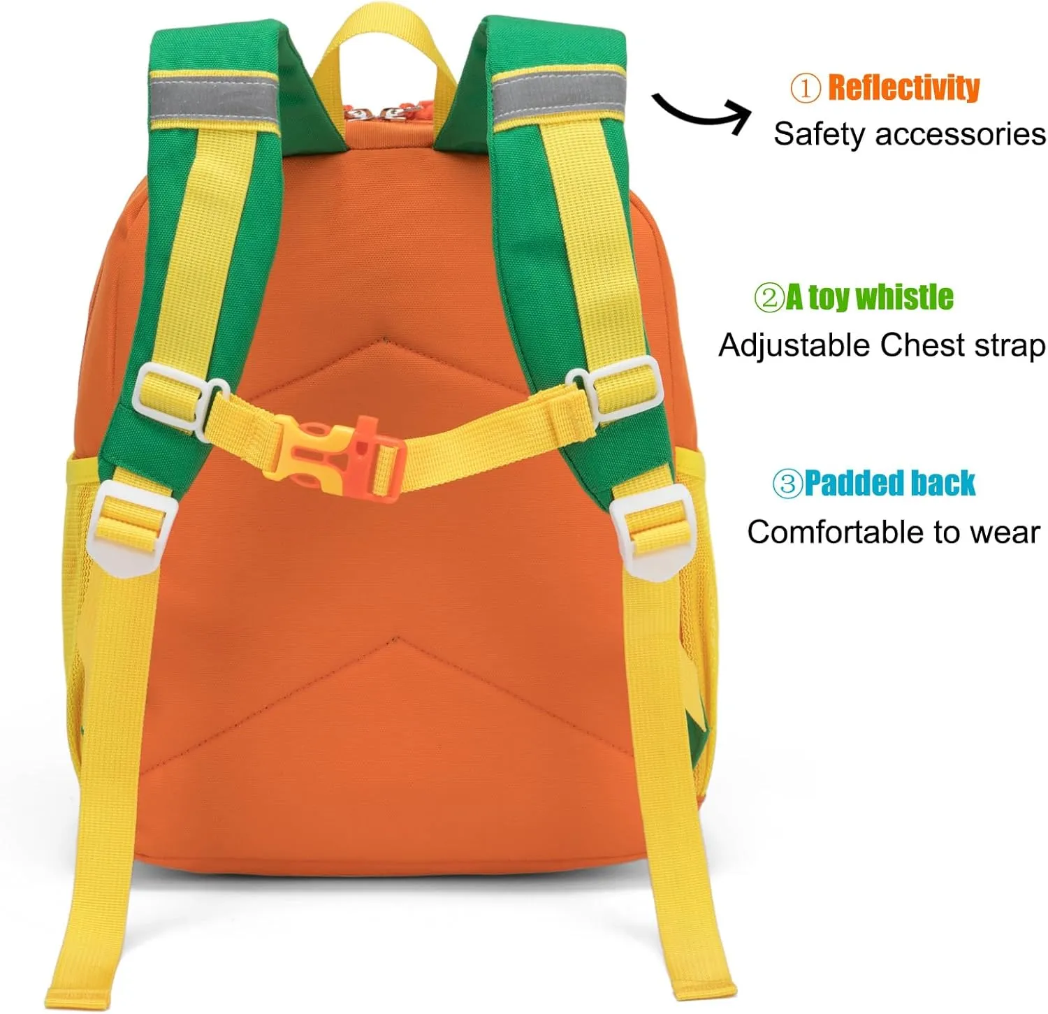 HawLander Preschool Kids Backpack, 12 inch Toddler Backpacks for Boys with Chest Strap