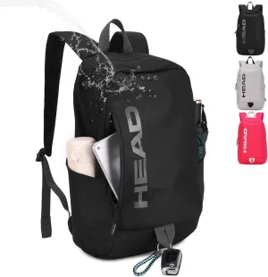 HEAD Waterproof Gym Backpack for Women & Men, Compact Sport Backpack for Gym/Fitness/Work/Daily, College Laptop Bag for 15.6 inch Notebook