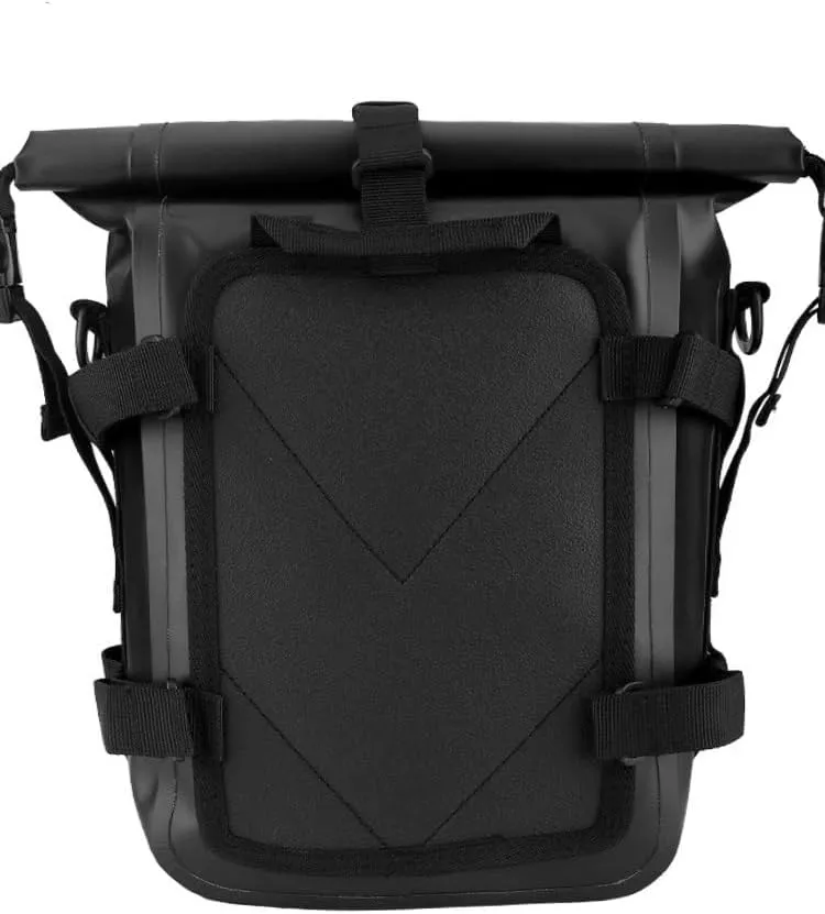 Heavy Duty Dry Bag - Waterproof Tail Bag for Motorcycle Camping Gear, 6-8L Storage, Rear Rack Trunk Motor Accessory