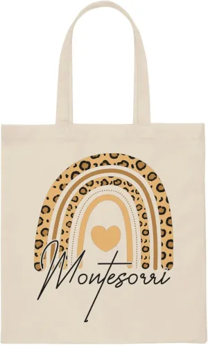 Hilarious Daycare Teachers Appreciation Rainbows Graphic Humorous Kindergarten Advisers Illustration Puns Canvas Tote Bag