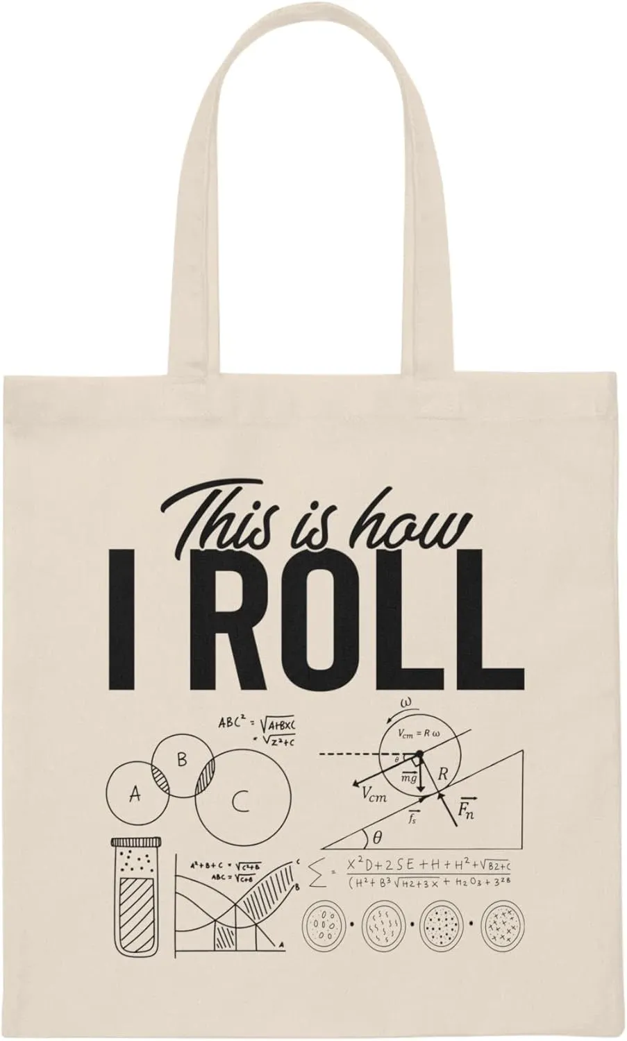 Hilarious Scientific Methods Mathematics Equations Lover Humorous Amusing Humor Comical Astrophysics Lover Canvas Tote Bag