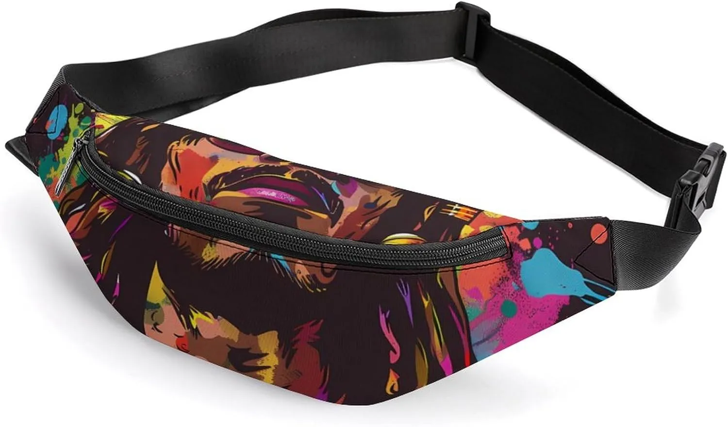 Hip-Hop Hipster Crossbody Fanny Pack Waist Packs Adjustable Shoulder Bags Sling Bag for Hiking Running Cycling