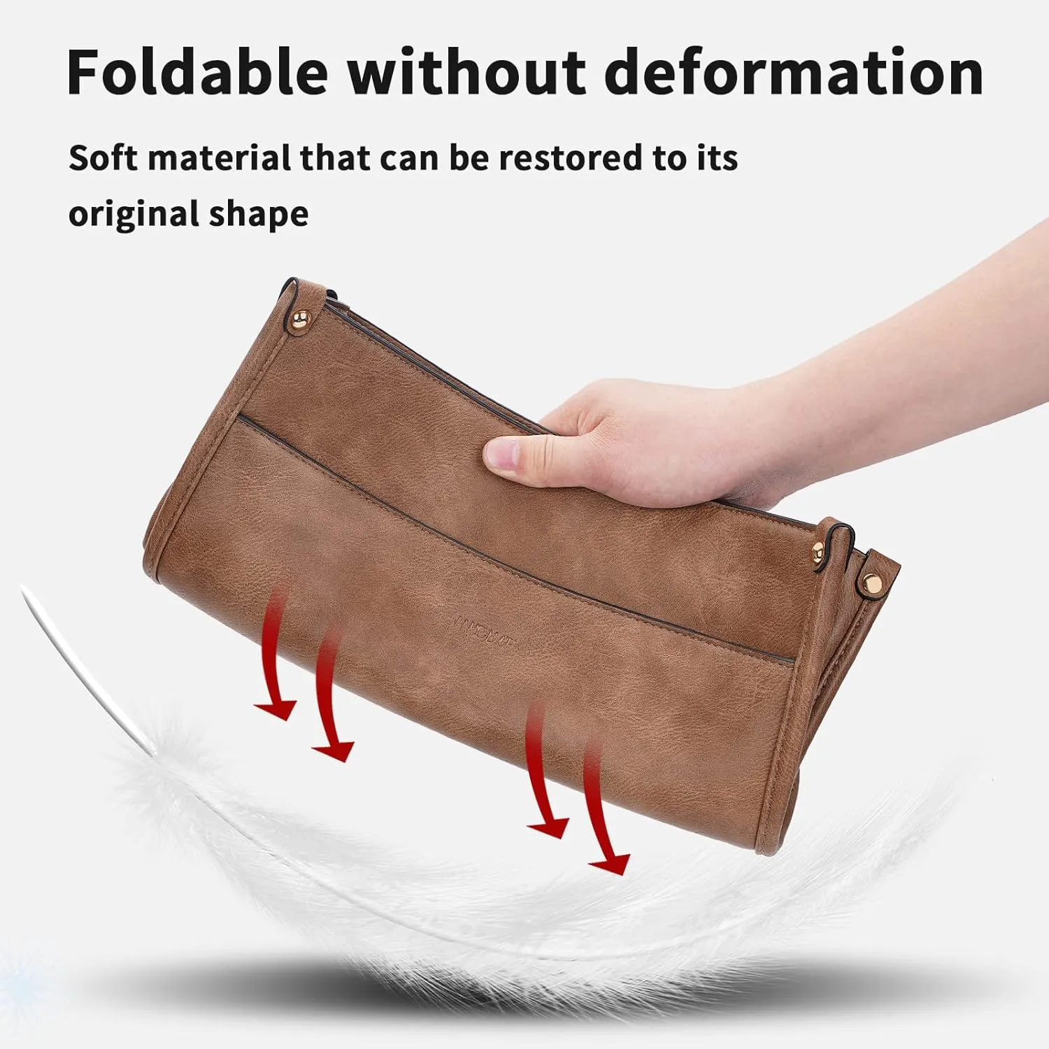 HKCLUF Crossbody Bags for Women Trendy Vegan Leather Hobo Handbags With 2PCS Adjustable Guitar Strap Shoulder Bucket Bags