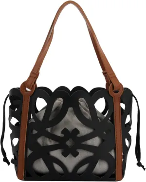Hollow Vegetable Basket Bag For Women, Large-Capacity Tote Bag, Shoulder Hand-Held Underarm Bag, Shopping Bag