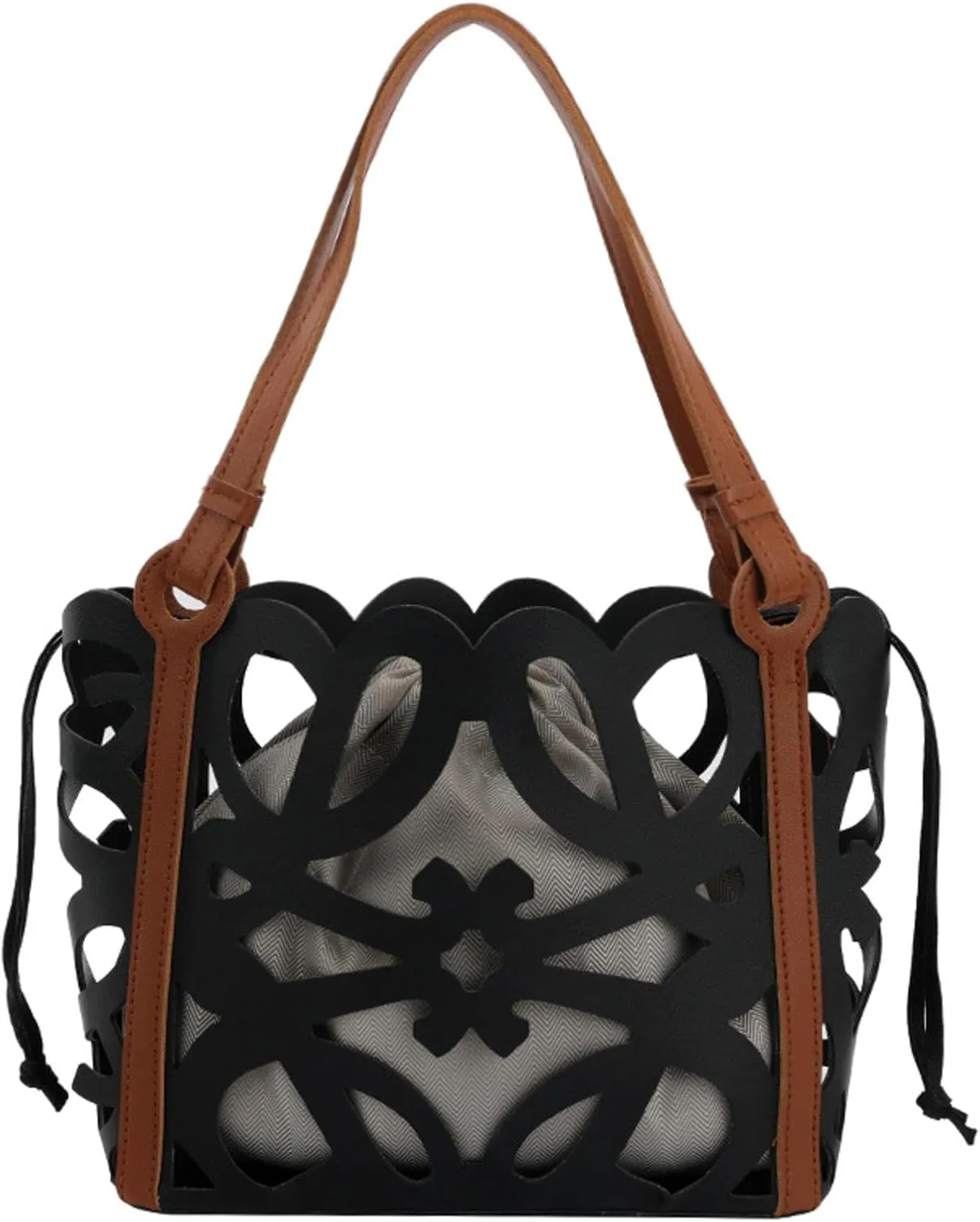Hollow Vegetable Basket Bag For Women, Large-Capacity Tote Bag, Shoulder Hand-Held Underarm Bag, Shopping Bag