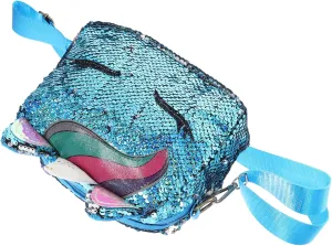 Homoyoyo Mini Unicorn Sequins Crossbody Bag for Women Fashion Design Reliable Versatile for Gym Travel, Multi, Size 2