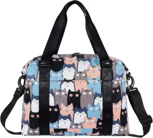 HUA ANGEL Travel Duffel Bag - Medium Size Weekend Overnight Tote Bag for Gym, Sports, Workout - Unisex Fitness Bag with Strap