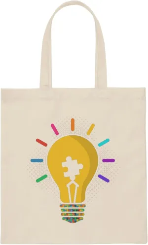 Humorous Disorders Sympathy Autism Awareness Motivational Humorous Inspirational Genetic Mutations Syndrome Canvas Tote Bag