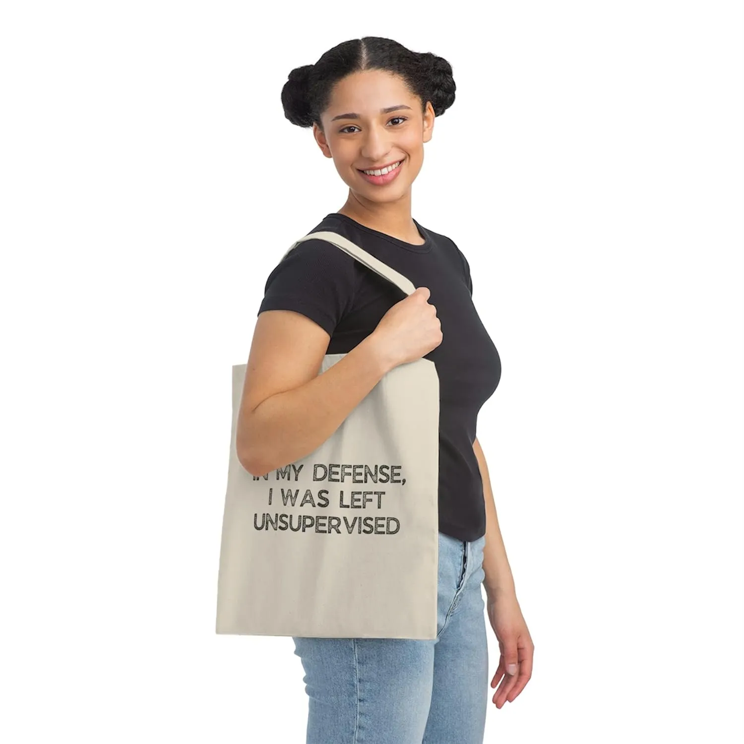 Humorous Sarcastic Troublemakers Defensive Statements Pun Hilarious Unsupervised Introverts Sarcasm Sayings Canvas Tote Bag
