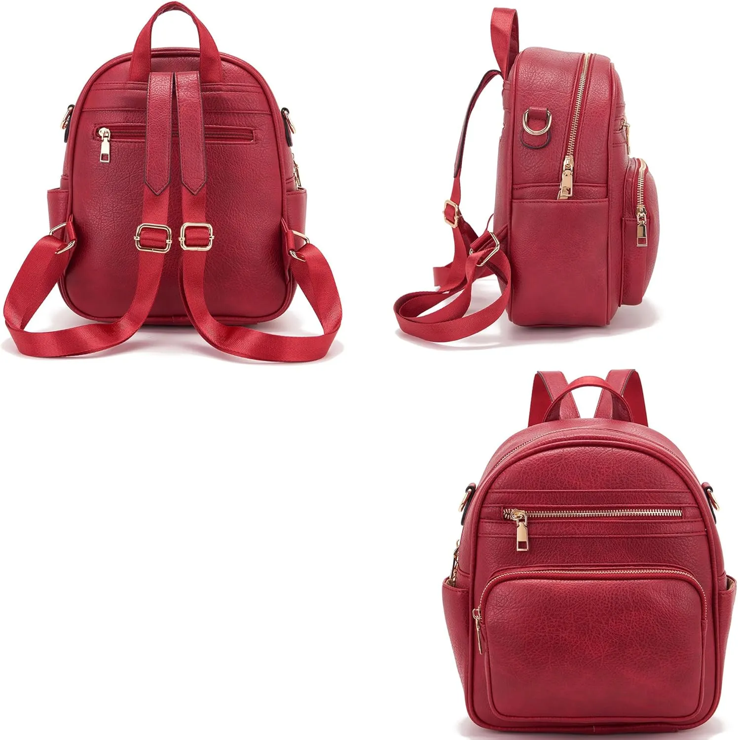 Idesort Small Backpack Purse for Women Girls Cute Backpacks Purse set with Wallet Convertible Shoulder bag