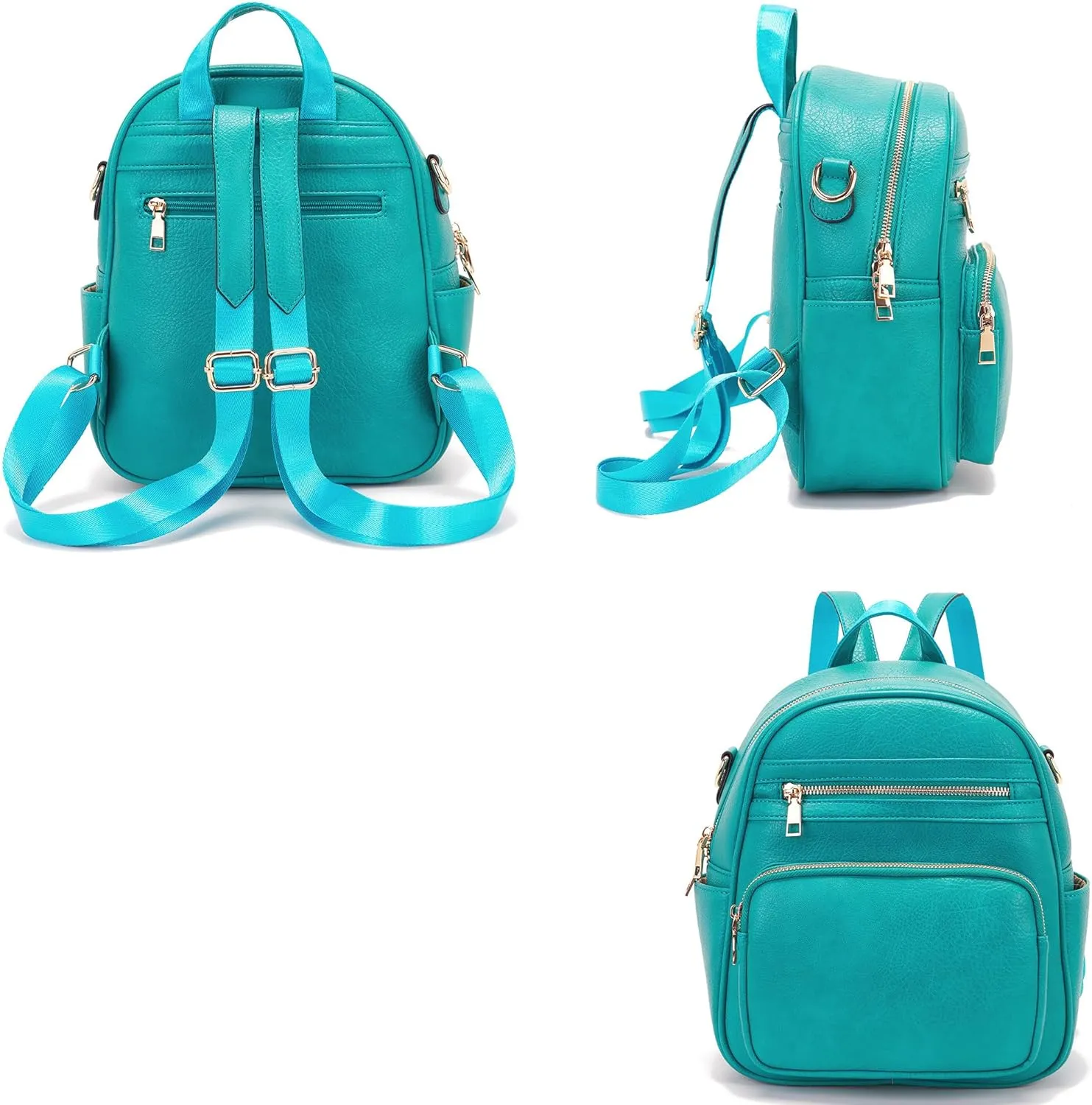 Idesort Small Backpack Purse for Women Girls Cute Backpacks Purse set with Wallet Convertible Shoulder bag