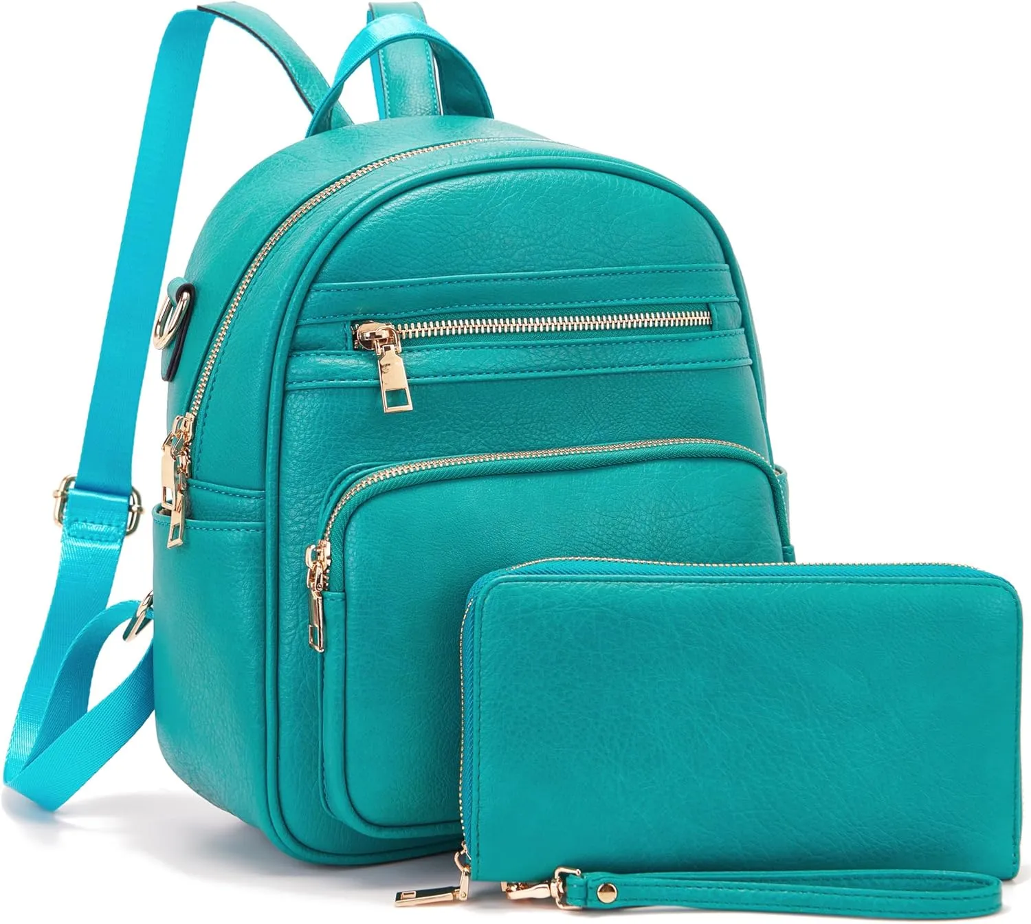 Idesort Small Backpack Purse for Women Girls Cute Backpacks Purse set with Wallet Convertible Shoulder bag