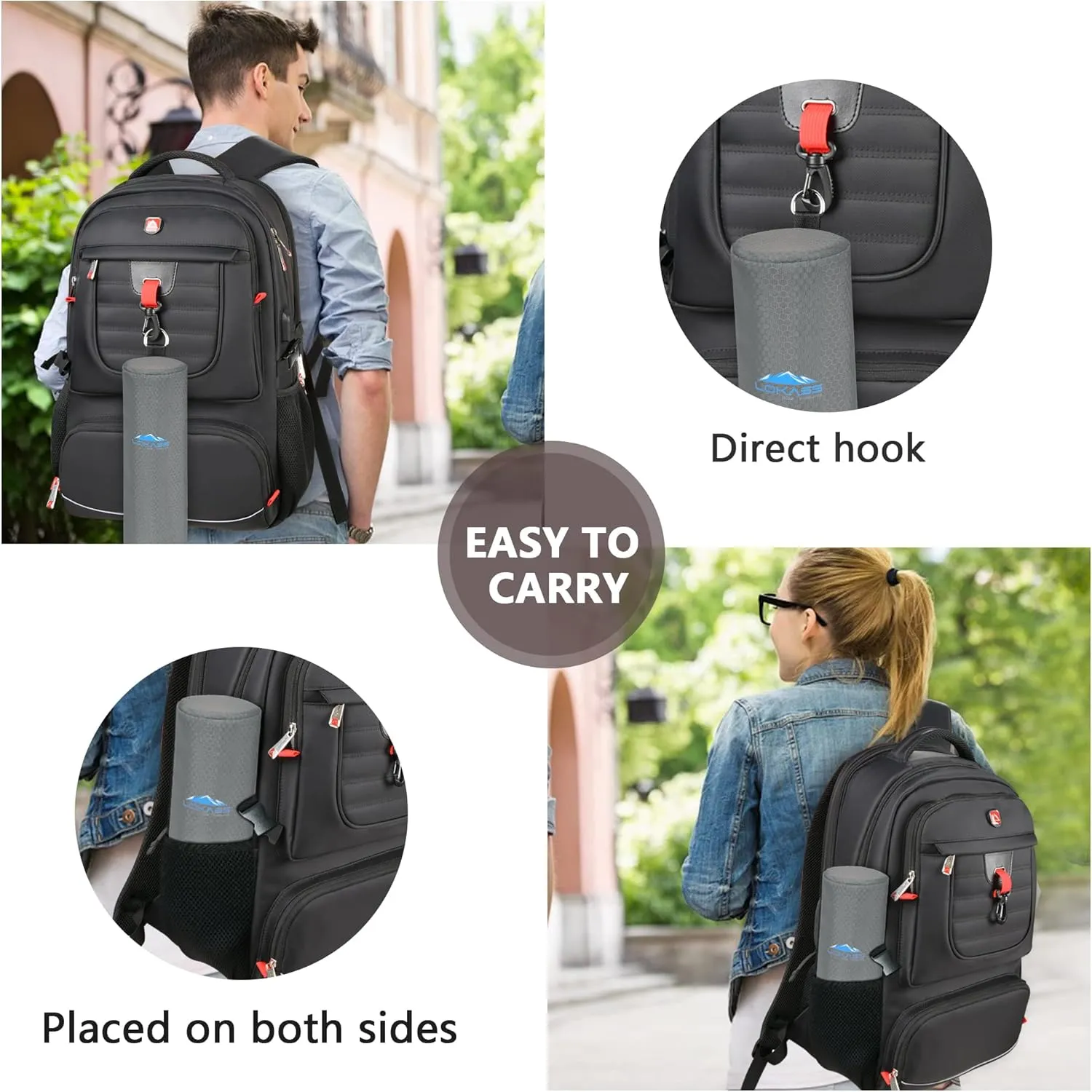 Insulated Golf Cooler Bag, Portable Camping Cooler Case, Unisex Soft Waterproof Beer Sleeve for Drinks/Bottled Water/Umbrella, for Daily Work/Travel/Hiking