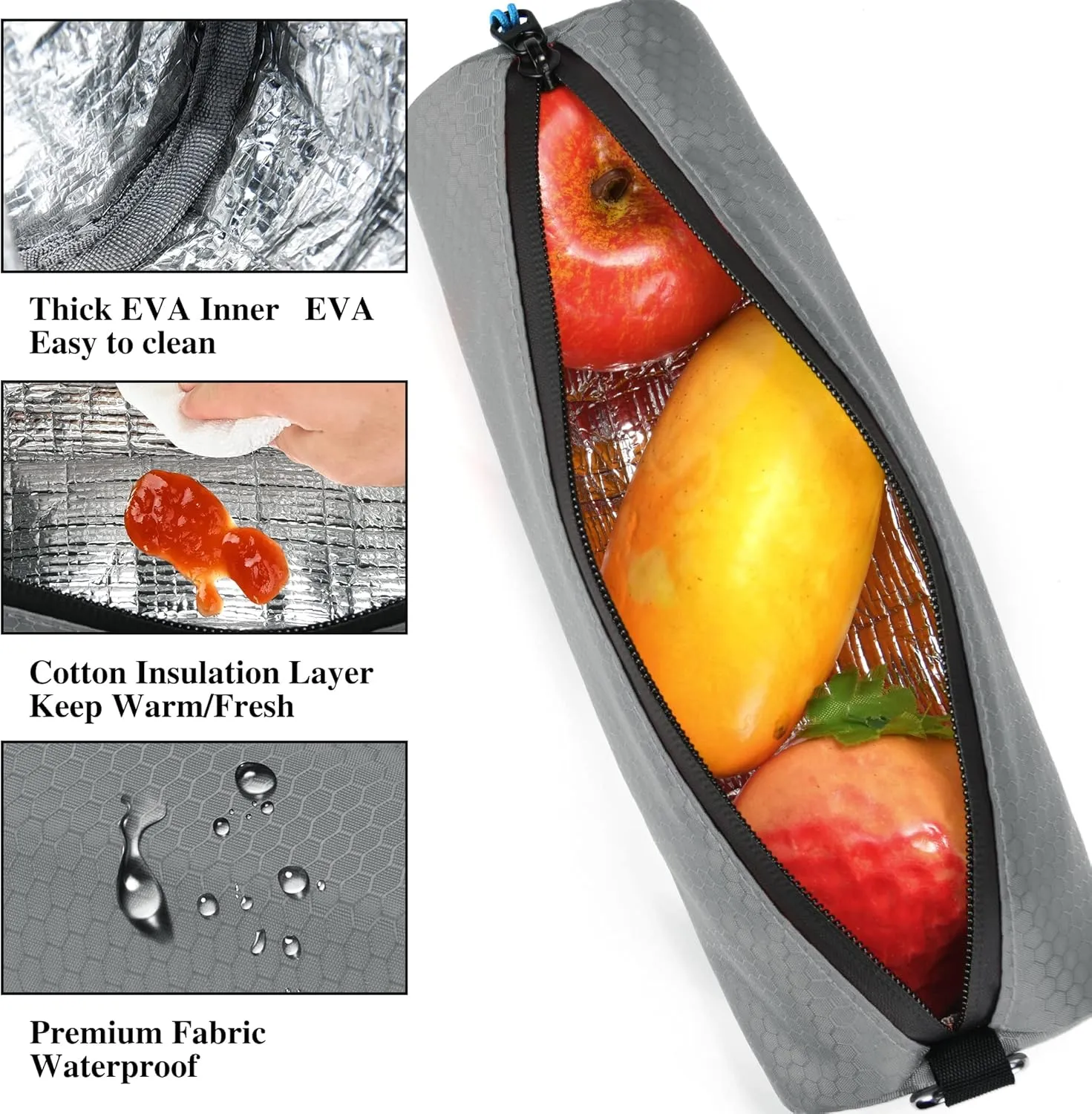 Insulated Golf Cooler Bag, Portable Camping Cooler Case, Unisex Soft Waterproof Beer Sleeve for Drinks/Bottled Water/Umbrella, for Daily Work/Travel/Hiking