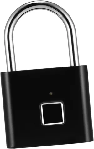 Intelligent Fingerprint Password Luggage Lock Keyless Suitcase Lock for Travel Biometric Padlock with Fingerprint Capacity for Cabinets Backpacks and Outdoor Use