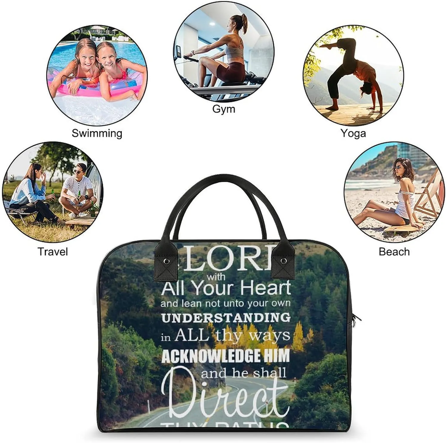 ISA IAH Travel Handbag with A Large Capacity Design That Can Be Reused