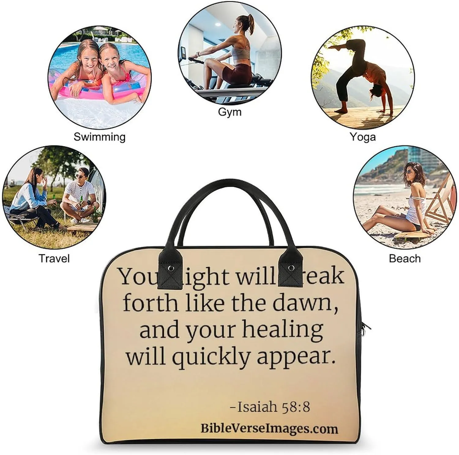 ISA IAH Travel Handbag with A Large Capacity Design That Can Be Reused