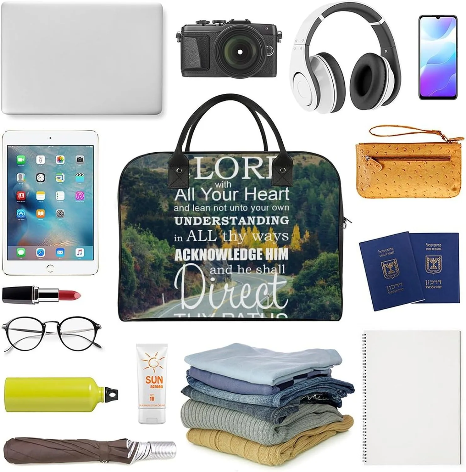ISA IAH Travel Handbag with A Large Capacity Design That Can Be Reused