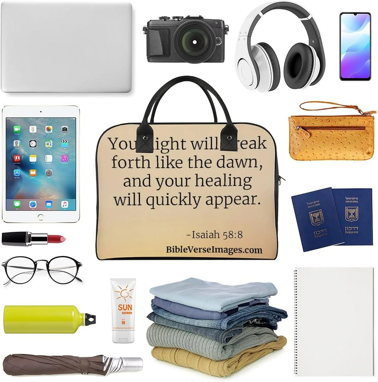 ISA IAH Travel Handbag with A Large Capacity Design That Can Be Reused