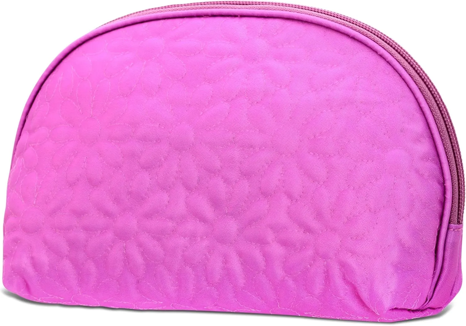 iscream 8.25" x 5" Quilted Fully Lined Wide Zipper Opening Cosmetic Bag - Lovely Leslie
