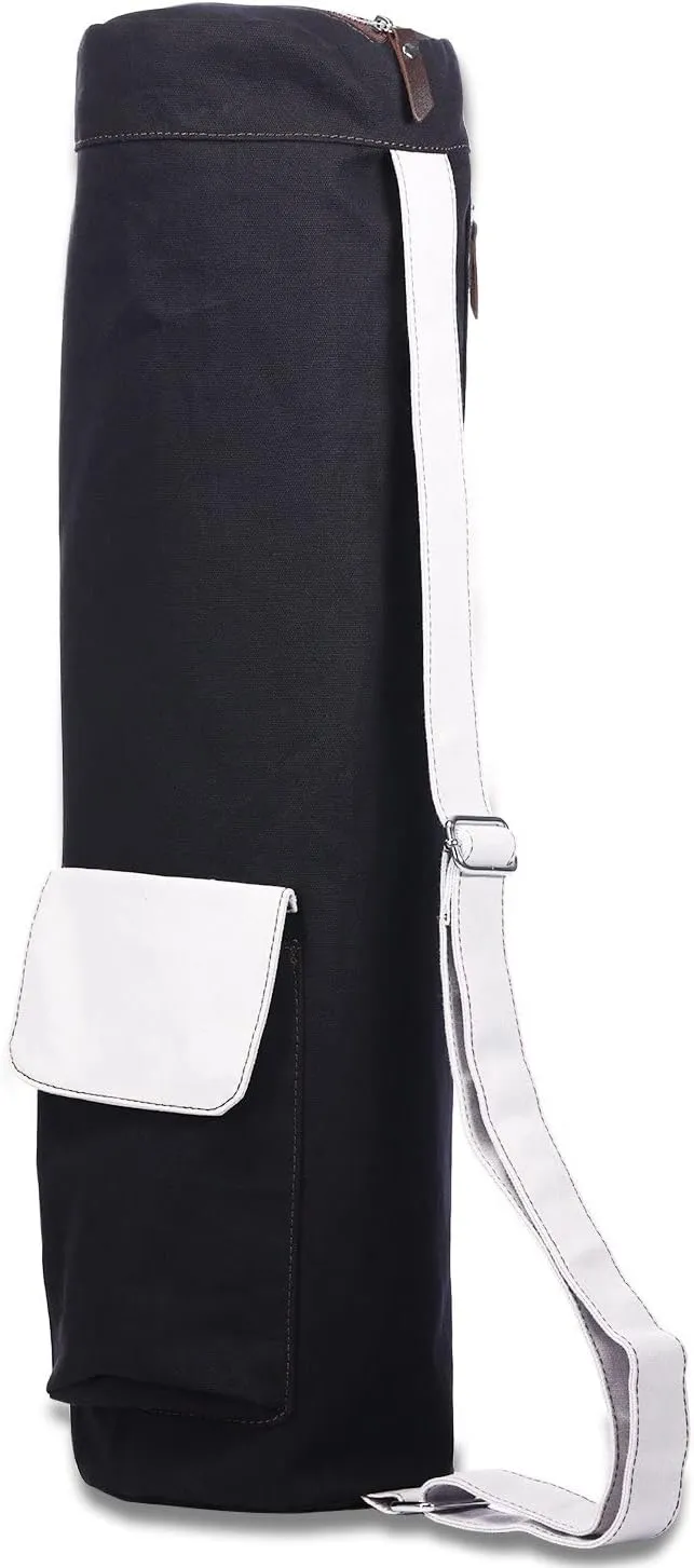 IUGA Yoga Mat Bag with Large Side Pocket & Inner Zipper Pocket Yoga Bag for Mat Yoga Bags and Carriers Fits All Your Stuff