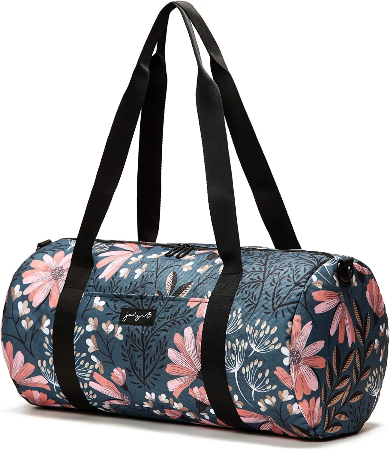 Jadyn 19” Barrel Womens Duffel/Gym/Weekender Bag (Navy Floral)