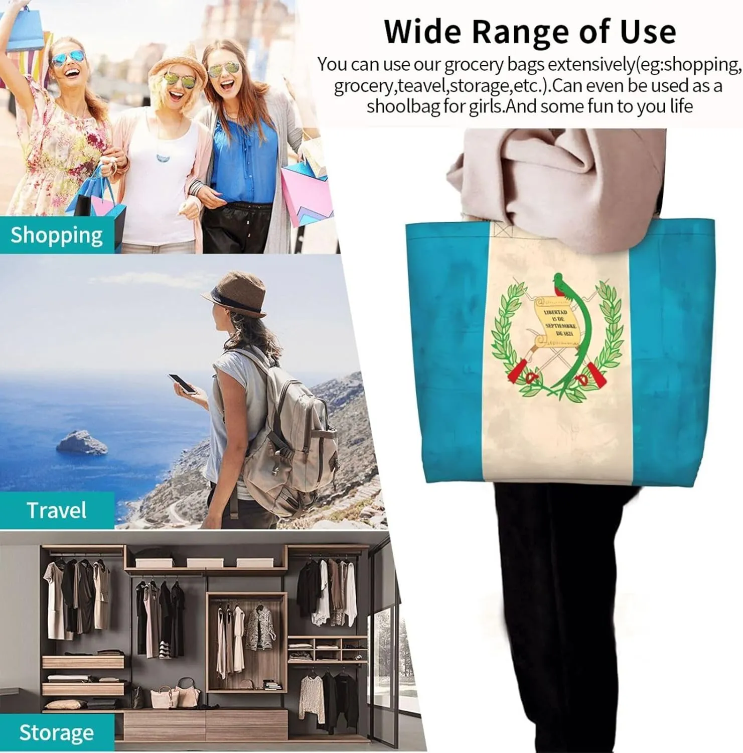 Jamaican Flag Rasta Reggae Judah Lion Women's Tote Bag Large Capacity Single Shoulder Bags Handbag for Shopping Work