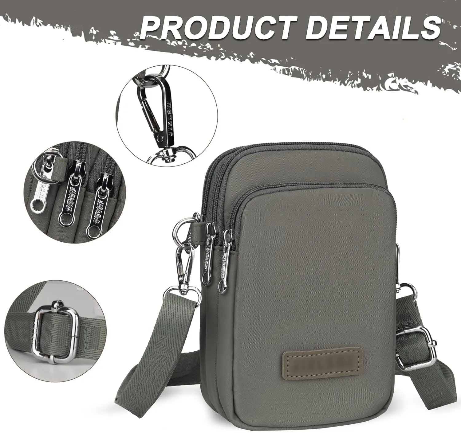JANKS Small Crossbody Bag for Women Mini Cell Phone Bag Travel Pouch Wallet Purses Adjustable Over Shoulder Strap