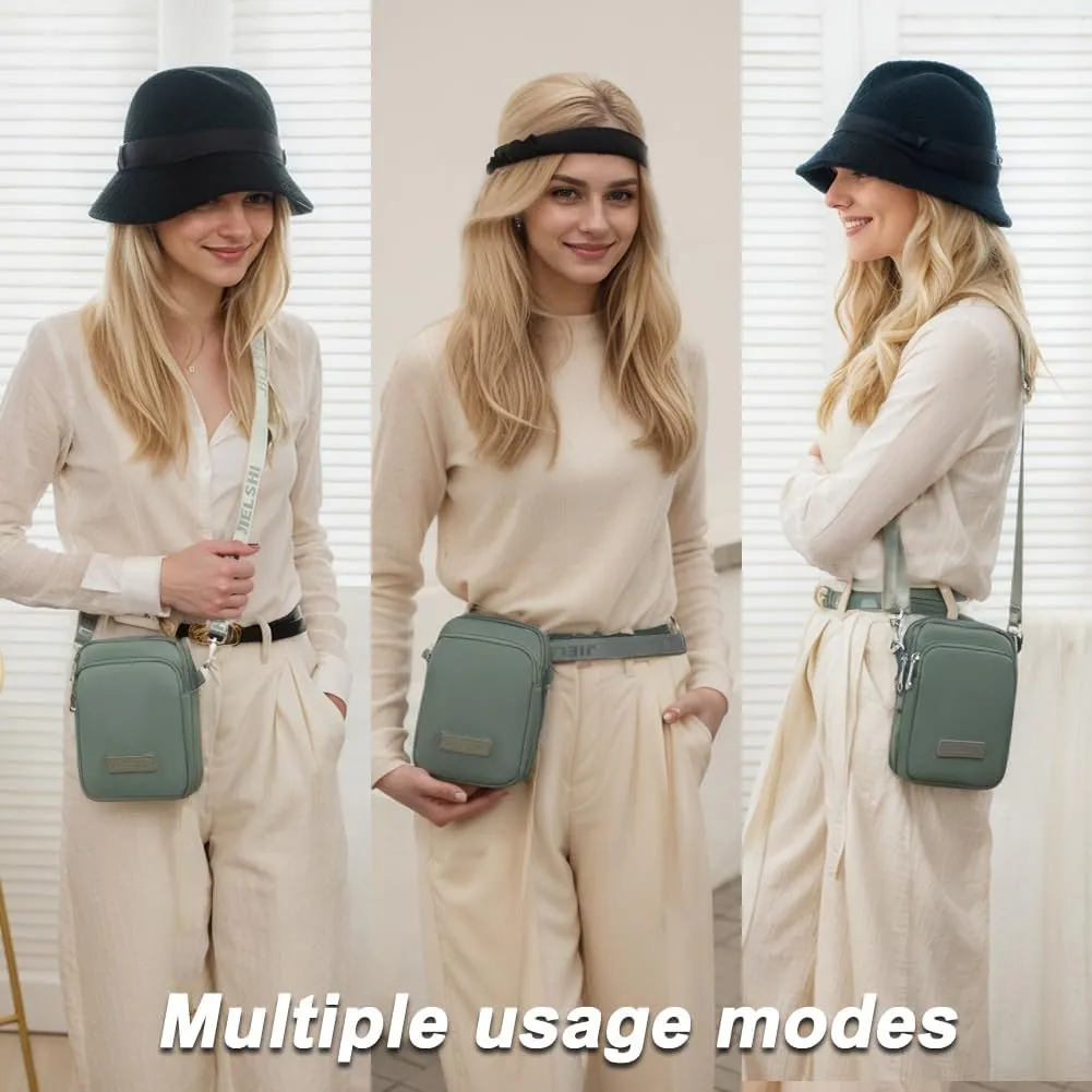 JANKS Small Crossbody Bag for Women Mini Cell Phone Bag Travel Pouch Wallet Purses Adjustable Over Shoulder Strap