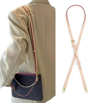 jiesinlov Vachetta Leather Replacement Crossbody Bags Strap Adjustable Shoulder Strap for Speedy 20 25 (0.43Width Adjustable 39.4-47.2Length)