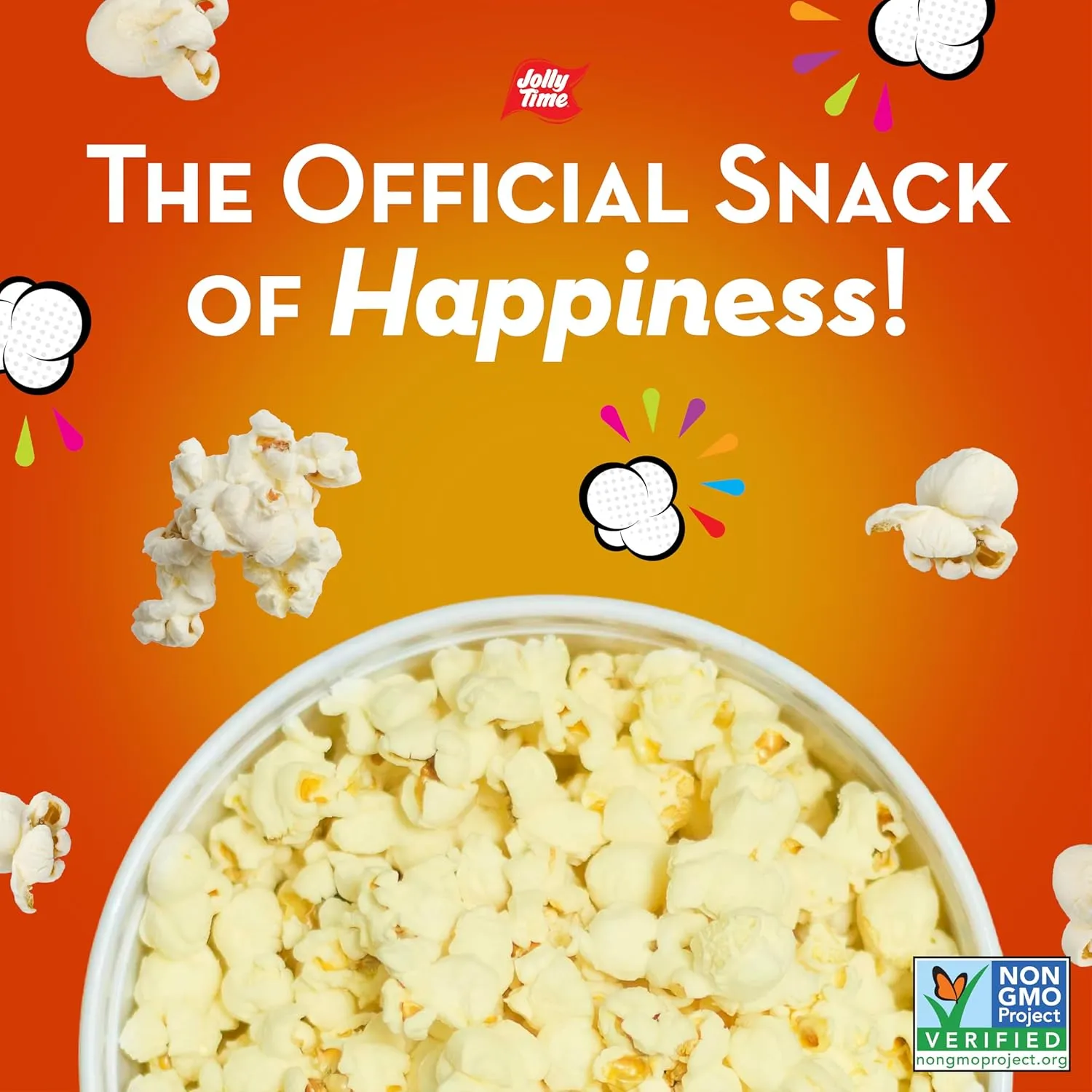 Jolly Time Healthy Pop Microwave Popcorn, 1.2oz Personal Bag, 10 Bags Per Carton (Healthy Pop 100's - Butter & Sea Salt,1.2 Ounce (Pack of 30))