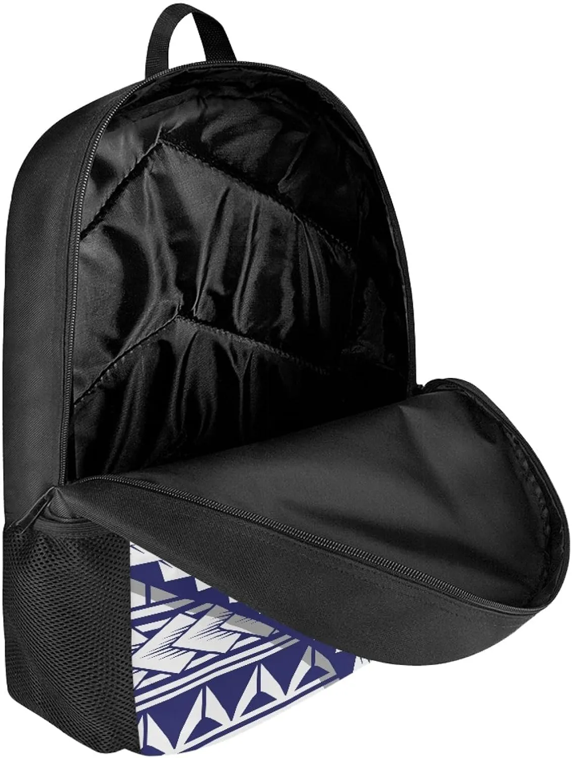 JooMeryer Casual Backpacks for Men Women Polynesian American Samoa Printed Lightweight Laptop Bags Travel Bookbag Knapsack,Polynesian Tapa Hibisus