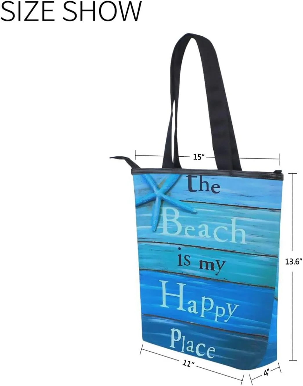 JSTEL Canvas Tote Bag for Women with Zipper,Lady Tote Bag Canvas Tote Purse Canvas Handbag for Work Travel