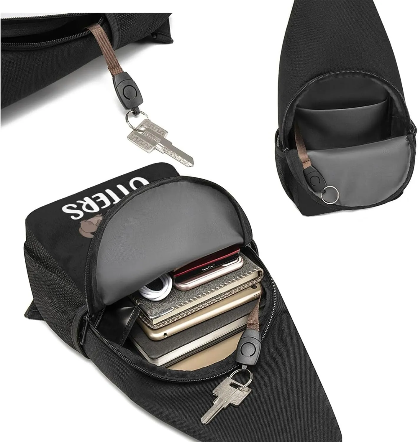 Just A Girl Who Loves Otters Crossbody Bags Adjustable Leisure Travel Crossbody Shoulder Bag Unisex
