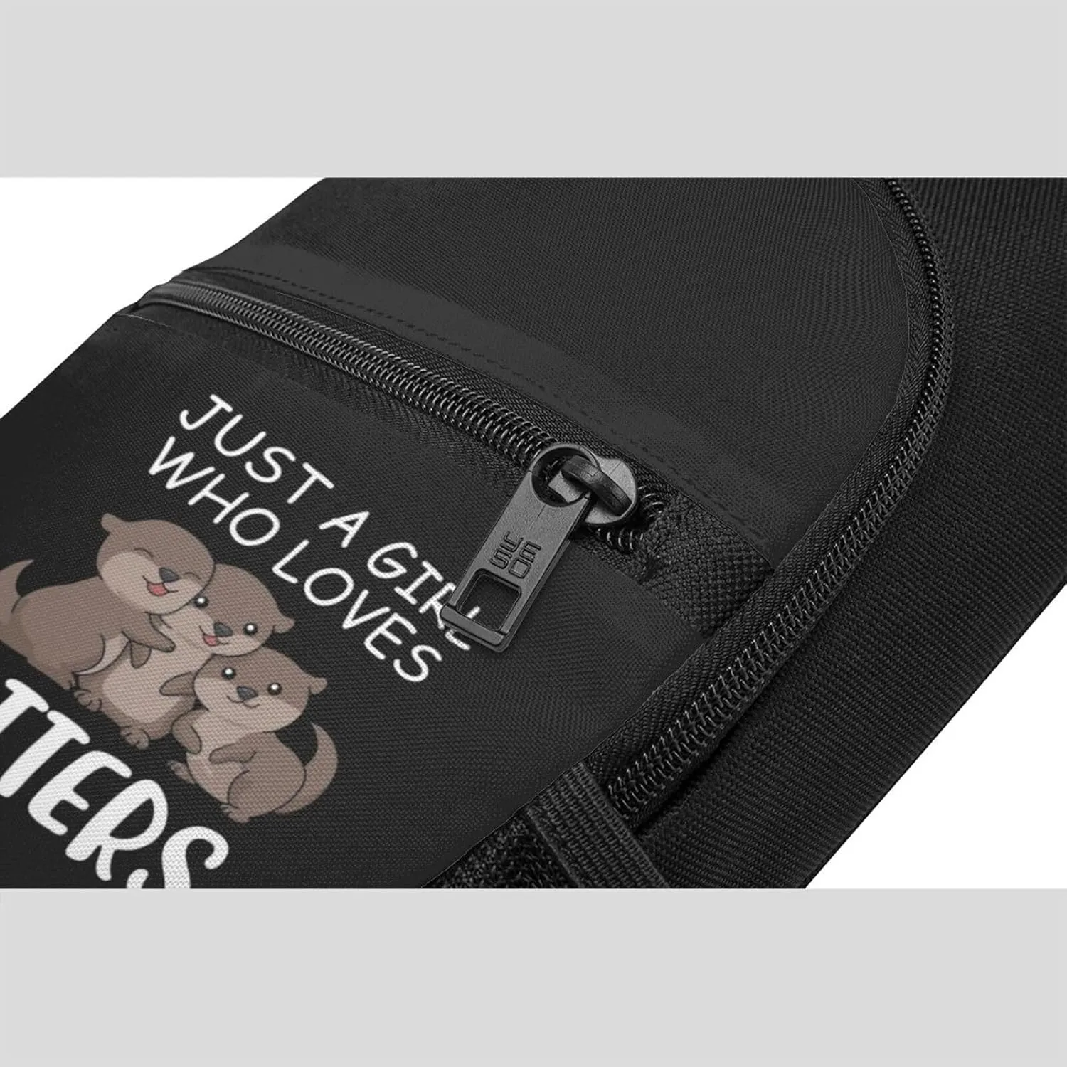 Just A Girl Who Loves Otters Crossbody Bags Adjustable Leisure Travel Crossbody Shoulder Bag Unisex