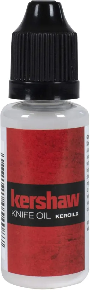 Kershaw Knife Oil (0.4 fl oz); Engineered to Protect and Enhance the Folding Mechanisms of Any Knife; Keeps Knives Sharp, Shiny and Protected; Suitable for All Types of Knives; Non-Toxic