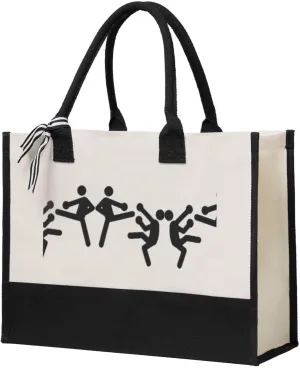 Kickboxing Wedding Bag For Bridal Women’s Canvas Splicing Gift Handbag-Hot Stamping Make Up Pouch Canvas