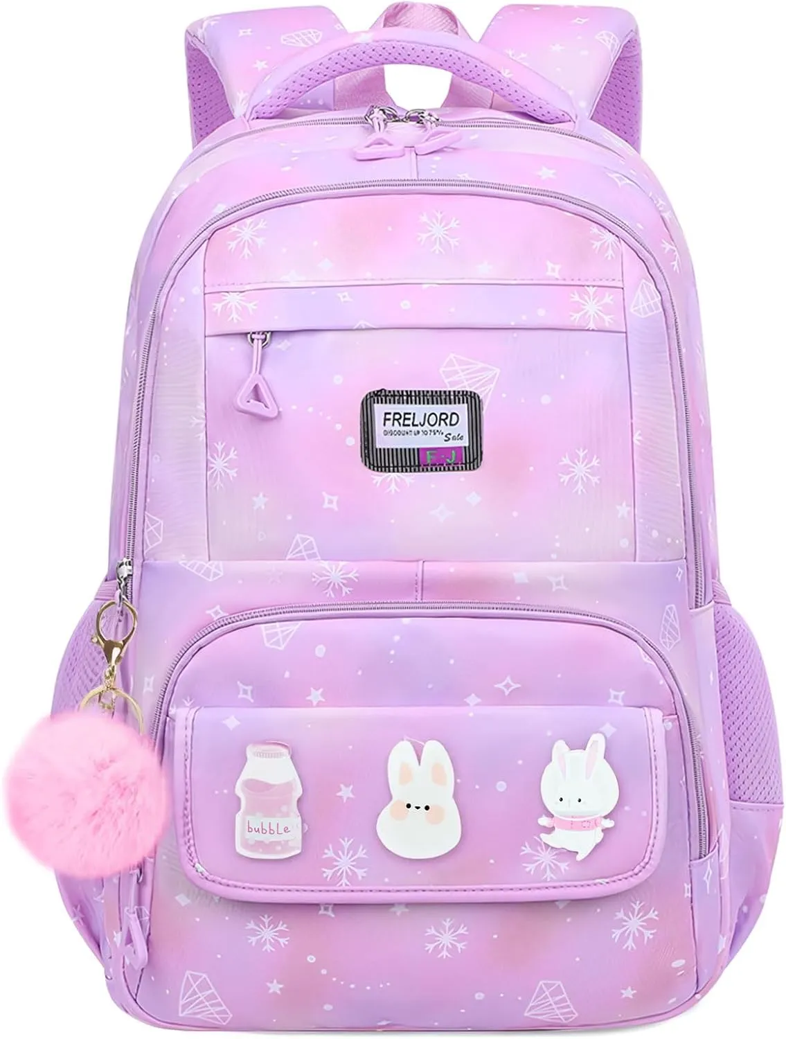 Kids Backpacks for Girls - Cute Girls Backpack for Elementary, Middle and High School Students - Lightweight 18" Bookbag for Travel and Daily Use