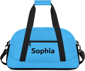 Kids-Duffel-Bag Small Blue Dance-Bag for Girls Custom Gymnastics Bag for Boys Girls Kids