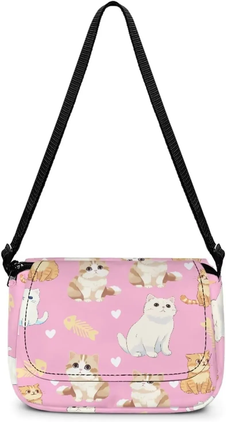 Kids Flap Crossbody Bag with Zipper Closure for School Travel
