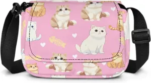 Kids Flap Crossbody Bag with Zipper Closure for School Travel