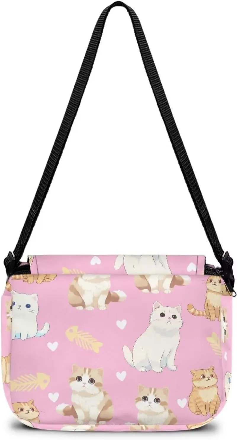 Kids Flap Crossbody Bag with Zipper Closure for School Travel