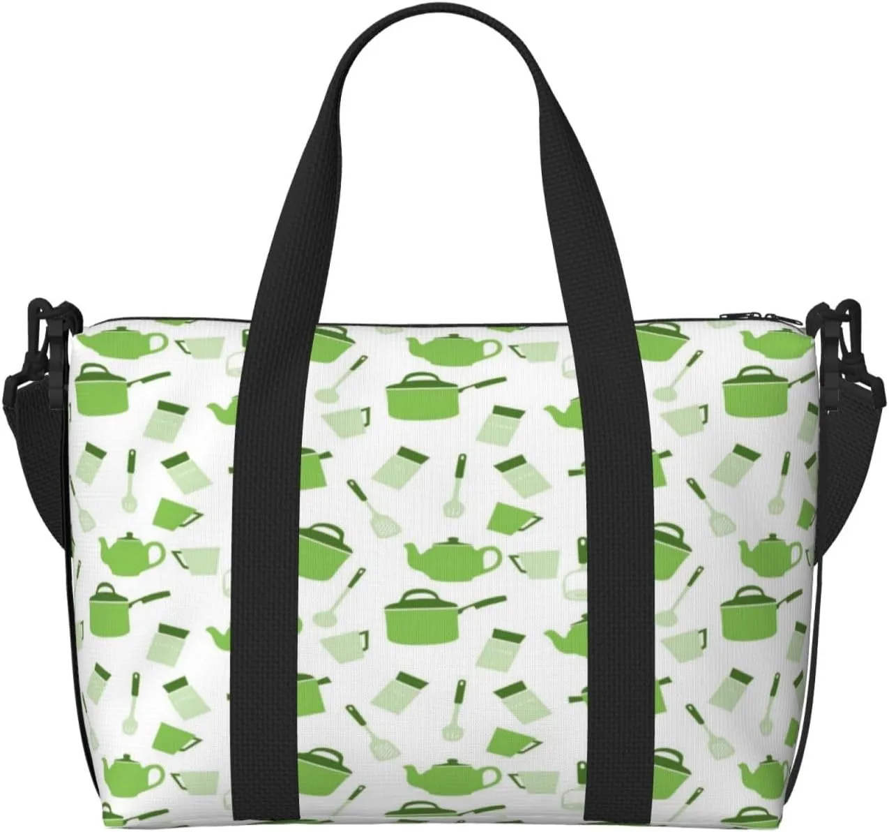 Kitchen Utensiles Cooking Pots Travel Bag for Women Men Weekender Bags Carry on Overnight Bag Tote Bag Yoga Gym Bag for Gym, Work, Travel, Weekend, Personal Items