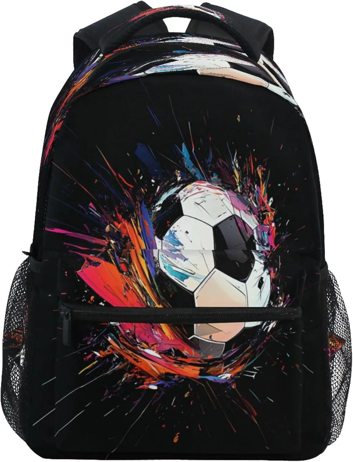 KLL Backpacks for Unisex Adult Waterproof Stylish Travel Bags with Chest Strap for College Work Football Soccer Ball