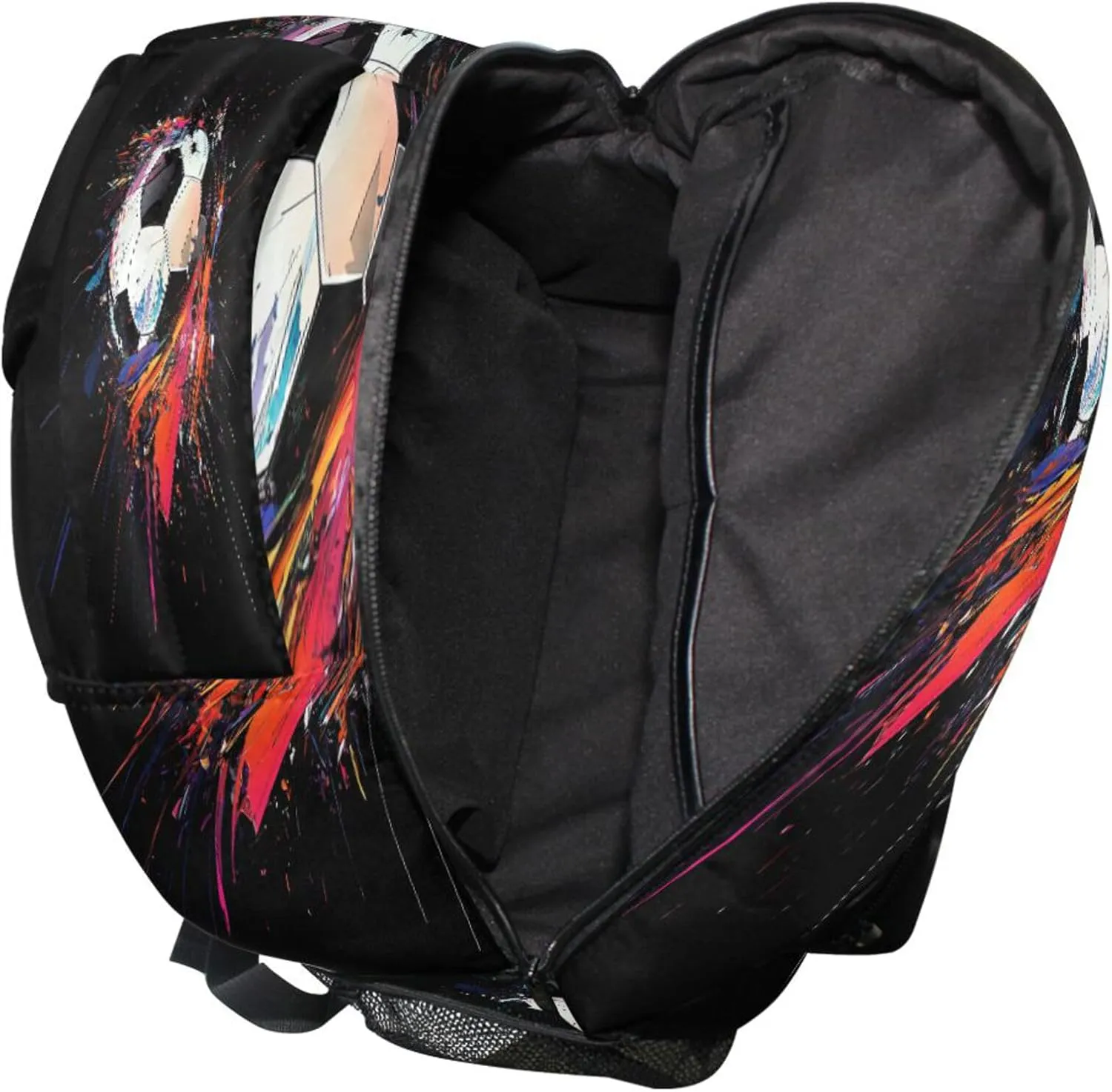 KLL Backpacks for Unisex Adult Waterproof Stylish Travel Bags with Chest Strap for College Work Football Soccer Ball