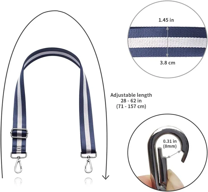 Kolti Wide Shoulder Purse Strap Replacement Adjustable Belt Bag Crossbody Handbag