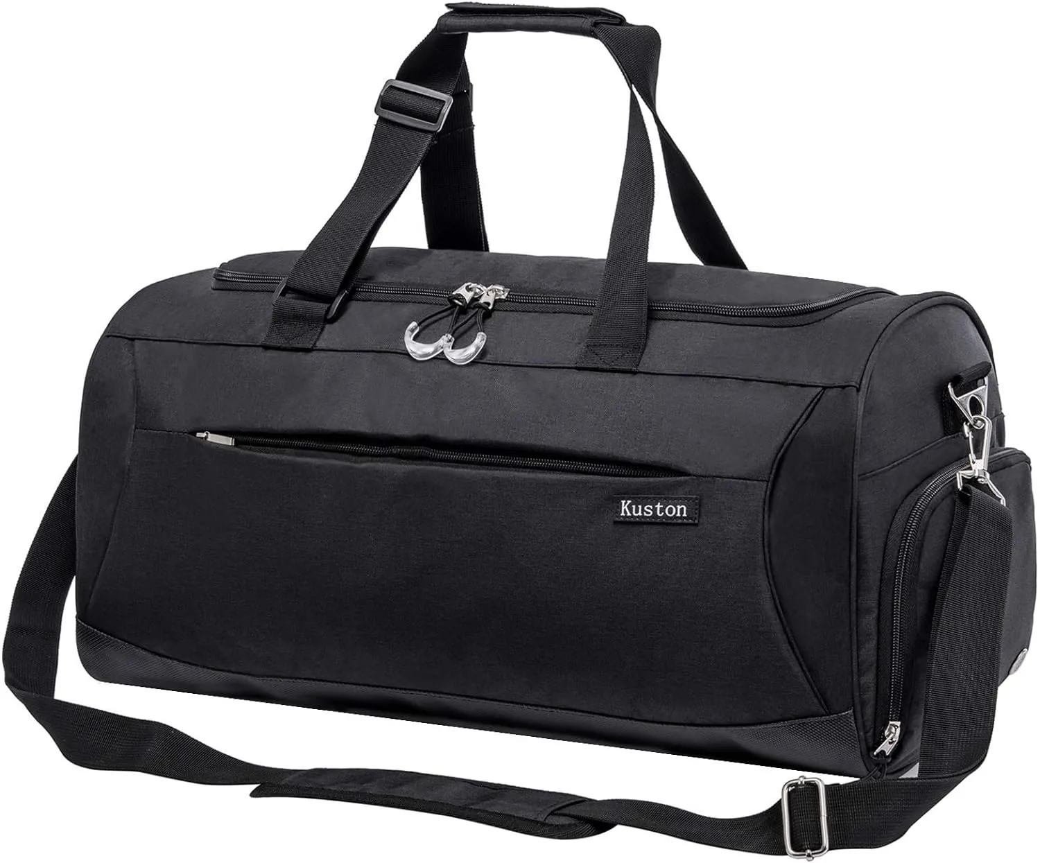 Kuston Sports Gym Bag with Shoes Compartment &Wet Pocket Gym Duffel Bag Overnight Bag for Men and Women