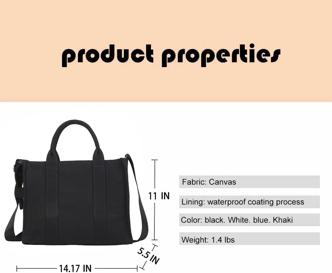 Ladies Handbags Large Capacity Tote Bags Shopping Bags Simple Tote Shoulder Bags Black Tote Bags