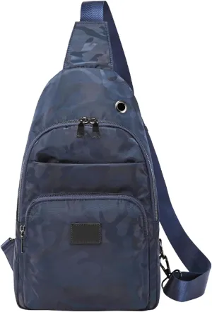 Lanola Men‘s Crossbody Sling Bag Single-shoulder Bag Chest Bag Outdoors Travel Hiking Chest Bag Daypack for Men